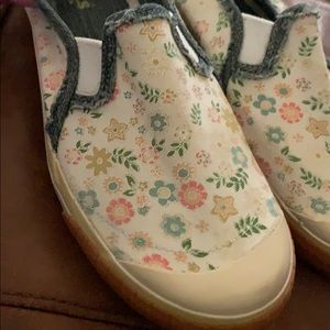 Floral Keds With Denim Trim Size 8.5